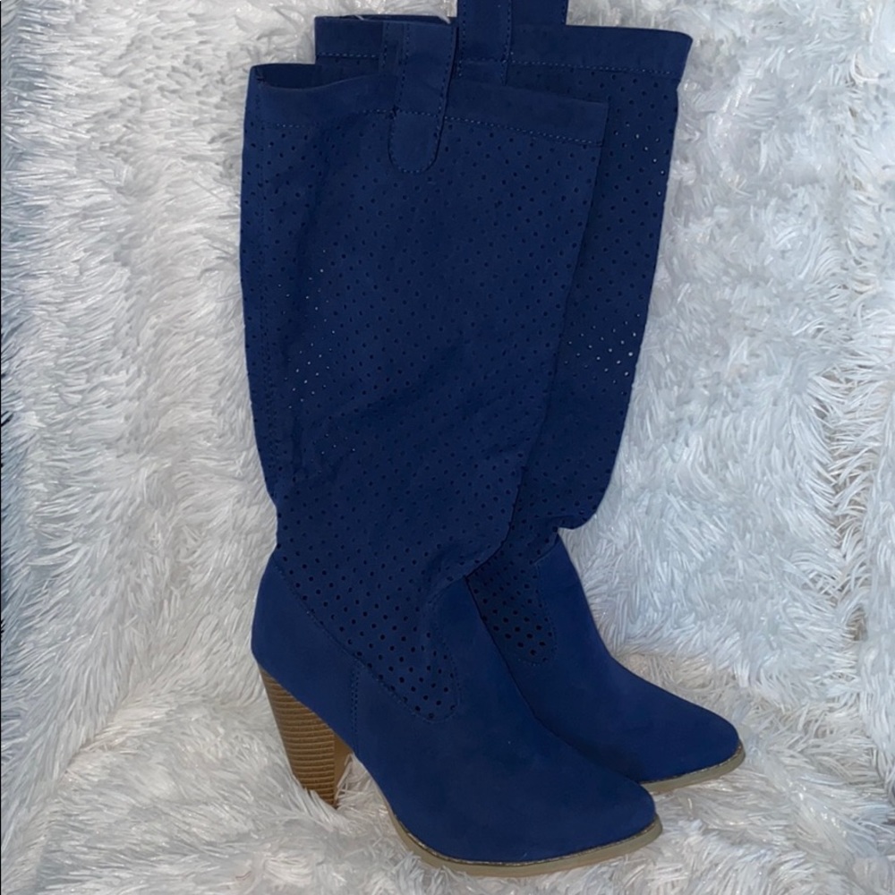 Like New Charles Albert blue Western Boot